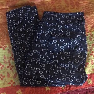 Blackheart Super Skinny Cat Pattern Jeans